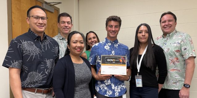 The myHawaii project team with Comptroller Keith Regan